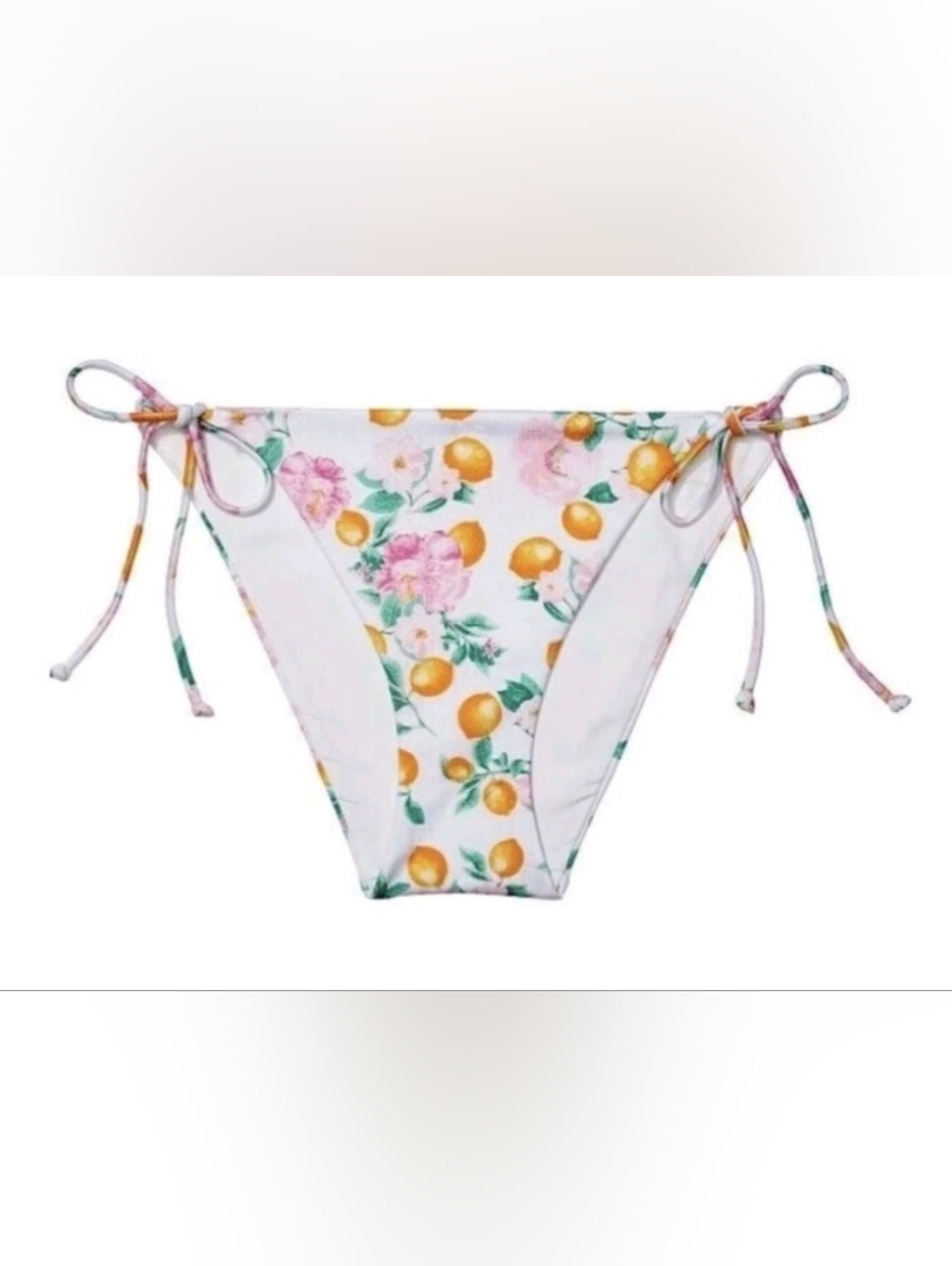 S M VS Swim Side Tie Cheeky Bikini Bottom Tropical Island Getaway